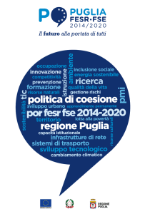 Brochure di presentazione del POR Puglia - Por puglia 2014-2020