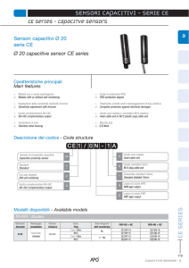 Ø 20 capacitive sensor CE series