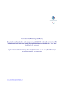 1 Norme Sportive Antidoping del CIP 2015 Documento tecnico