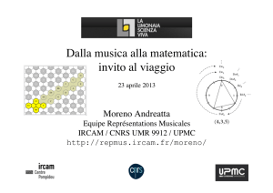 Dalla musica alla matematica: invito al viaggio - RepMus