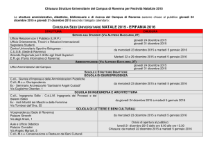 Calendario chiusure natale 2015