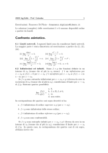 Confronto asintotico. - Digilander