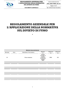 REGOLAMENTO AZIENDALE PER L`APPLICAZIONE DELLA