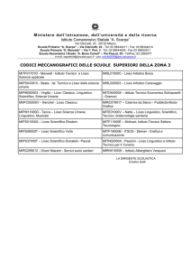 Ministero dell`istruzione, dell`università e della ricerca Istituto