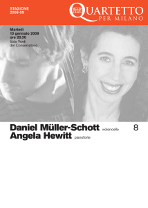 8 Daniel Müller-Schott violoncello Angela Hewitt pianoforte