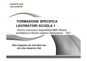 FORMAZIONE SPECIFICA LAVORATORI SCUOLA 1