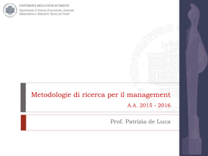 Metodologie di ricerca per il management