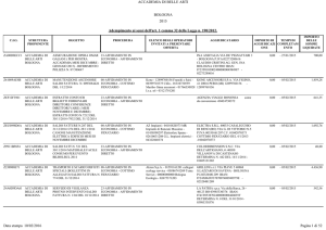 ACCADEMIA DI BELLE ARTI BOLOGNA 2015 Adempimento ai