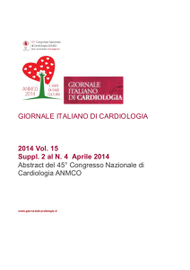 GIORNALE ITALIANO DI CARDIOLOGIA 2014 Vol. 15