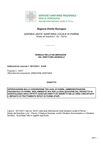 Regione Emilia Romagna AZIENDA UNITA` SANITARIA LOCALE DI