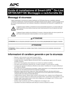 Guida di installazione di Smart-UPS On-Line SRT8K