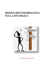 dizionario informatico sulla sicurezza