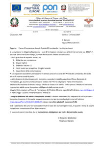 Piano di formazione docenti Ambito 03 Lombardia – Iscrizione ai corsi