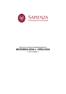 MICROBIOLOGIA e VIROLOGIA