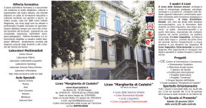 brochure orientamento 13-14 - Liceo "Margherita di Castelvì"