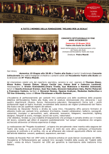 i viaggi musicali - Fondazione Milano per la Scala