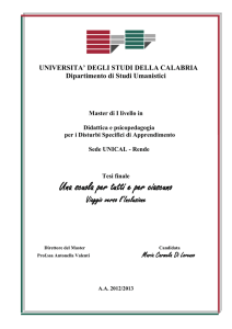 universita` degli studi della calabria