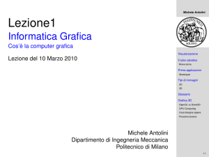 Informatica Grafica - Cos`è la computer grafica