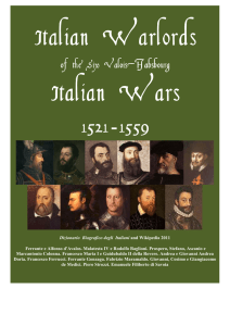 Italian Warlords of the Six Valois Habsbourg Italian Wars 1521 1559