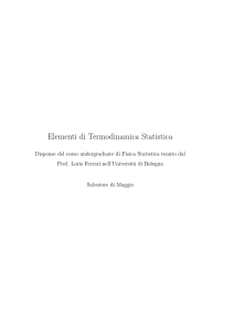 Elementi di Termodinamica Statistica