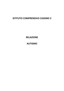 ISTITUTO COMPRENSIVO CASSINO 2 RELAZIONE AUTISMO