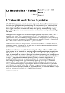 L`Università vuole Torino Esposizioni