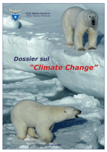 Dossier CAI sul Climate Change