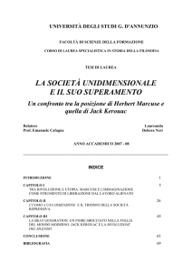 La società unidimensionale e il suo superamento