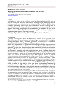 Quattro tesi per la scrittura. Dai pregiudizi della linguistica