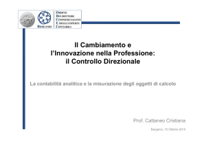 slides_corso COGE_II giornata_Cattaneo La contabilita analitica e