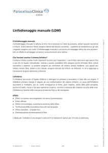 Linfodrenaggio manuale (LDM)