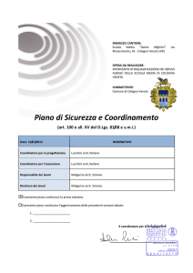 Piano di Sicurezza e Coordinamento