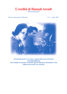 L`eredità di Hannah Arendt