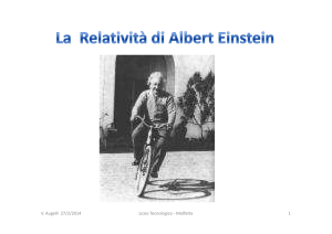 La Relatività di Albert Einstein Lez 1