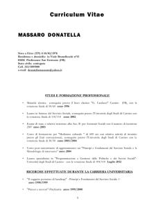 MASSARO DONATELLA - Comune di Piedimonte San Germano