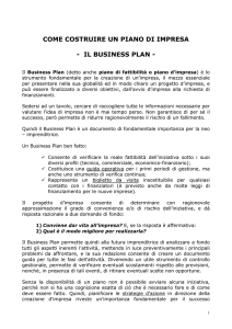 il business plan - Donneinformazione
