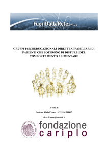 gruppi psicoeducazionali diretti ai familiari di pazienti che soffrono di