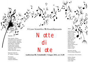 Notte di Note - Sito Liceo Rosetti