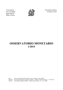 osservatorio monetario