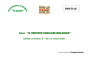 IL FRUTTETO FAMILIARE BIOLOGICO