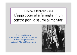 l`approccio alla famiglia in un centro per i disturbi alimentari