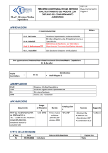 PDTA Disturbi del Comportamento Alimentare