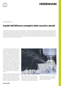 Aspetti dell`efficienza energetica delle macchine utensili