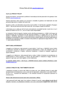 Privacy Policy del sito www.ferroplast.com Cos`è una PRIVACY