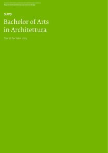 Bachelor of Arts in Architettura - Istituto di ingegneria meccanica e