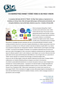 co-marketing disney home video e de rigo vision