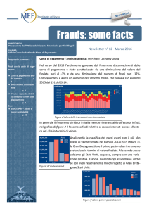 Frauds: some facts - Dipartimento del Tesoro