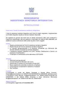 monografia assistenza sanitaria integrativa