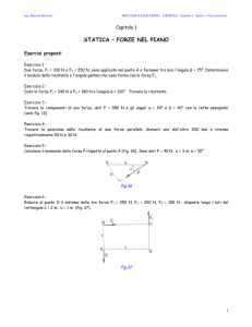 STATICA – FORZE NEL PIANO