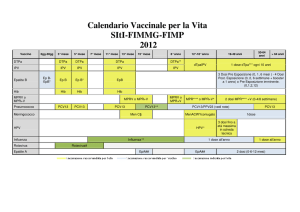 Calendario Vaccinale per la Vita SItI-FIMMG-FIMP 2012